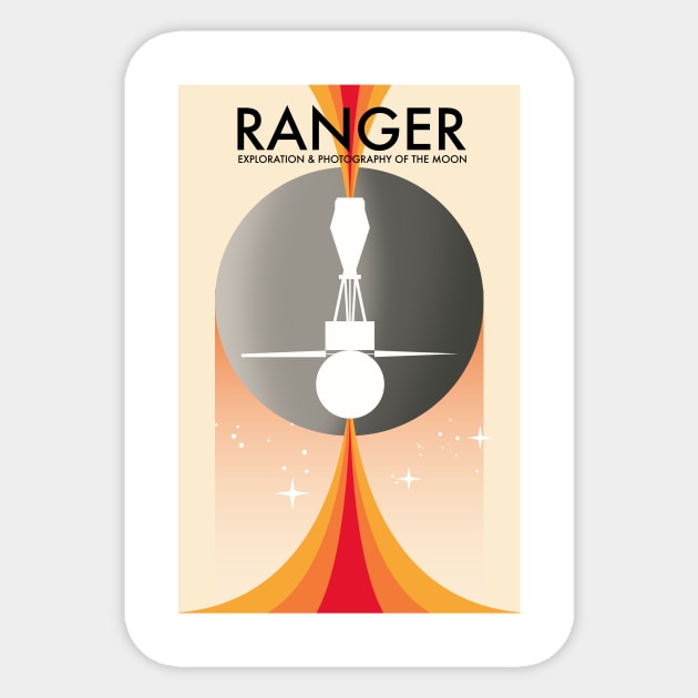 Ranger Lunar Exploration Mission, Sticker by nickemporium1